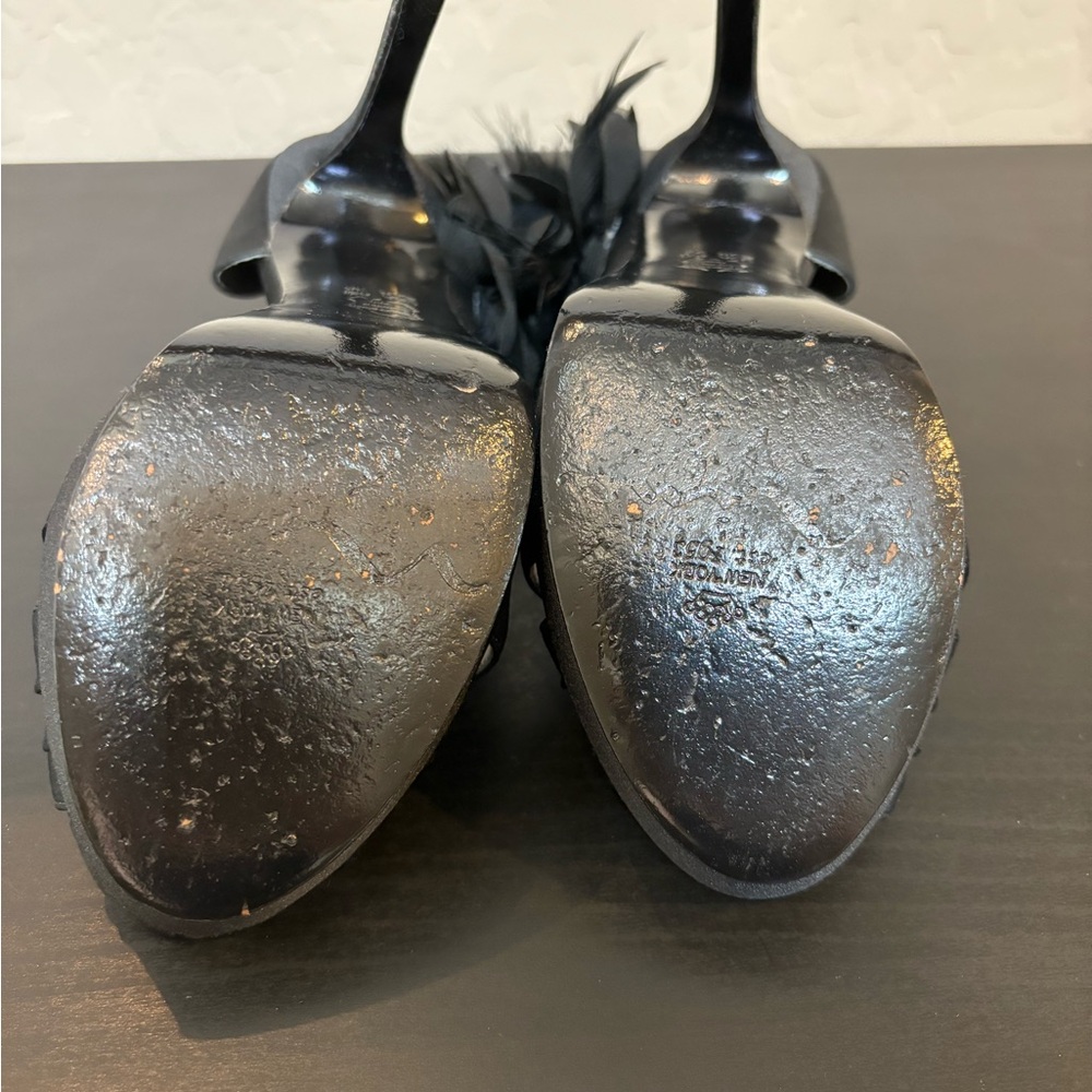 NINA 🖤 Satin Mabell Platform Heels - Picture 14 of 16
